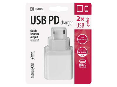 EMOS Universal USB Quick 3.0 Oplader 