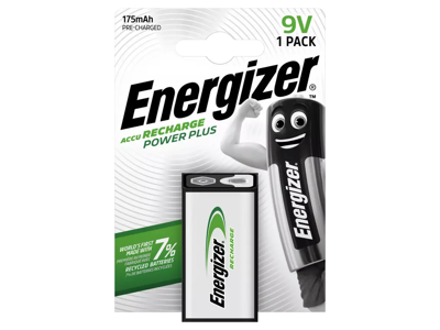 Energizer Recharge 9V Batteri | 1-Pak