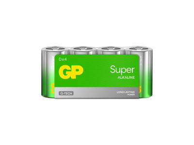 GP Super Alkaline D Batteri | 4-Pak