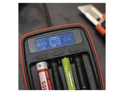 EMOS Batterioplader m/display 