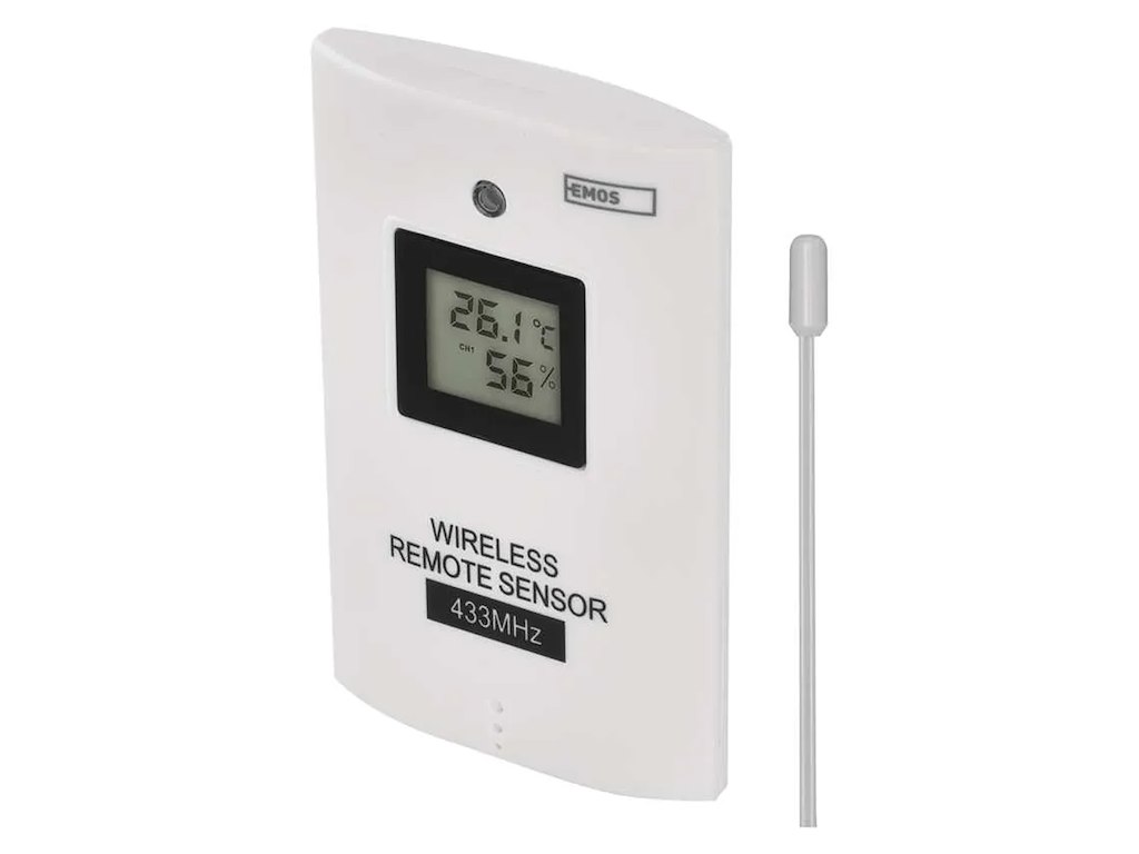 EMOS E05018 Trådløs Sensor til Vejrstation 433 MHz