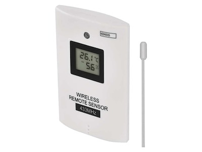 EMOS E05018 Trådløs Sensor til Vejrstation 433 MHz