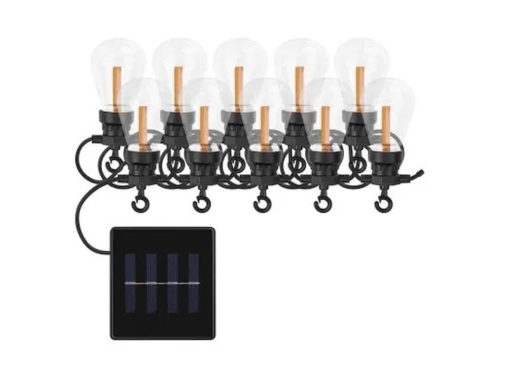 EMOS LED Lyskæde med Solpanel 5m