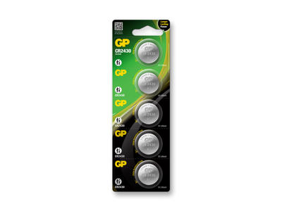GP Lithium CR2430 Batteri | 5-Pak