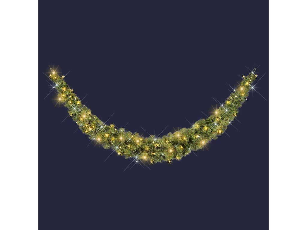 Festilight Jabot Ranke – 2,70M – 300 LED – Hvid og Varm Hvid