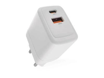 Universal USB GaN Oplader PD 20 W 2-porte USB-A & USB-C