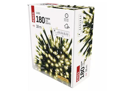 EMOS LED Lyskæde 180 Dioder 18M m/Timer