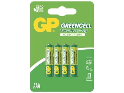 GP Greencell AAA batteri | 4-Pak