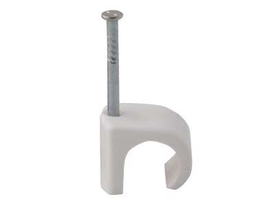Kabelclips 5x7 20mm Hvid | 100 Stk.