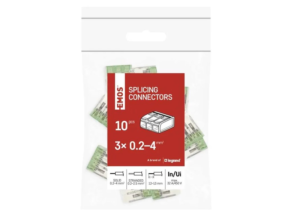 EMOS Samlemuffe 3x0,2–4 mm² | 10 stk.