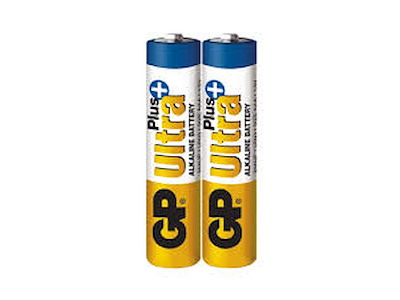 GP Ultra Plus Alkaline AAA Batteri | 2-Pak