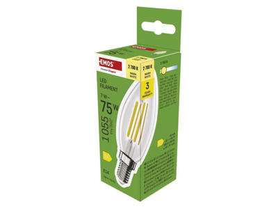 EMOS LED Kerte 7W (75W) 2700K E14
