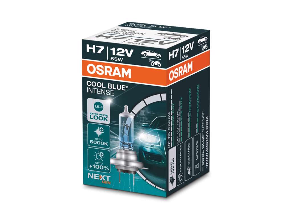 H7 OSRAM COOL BLUE Intense 55W 12V