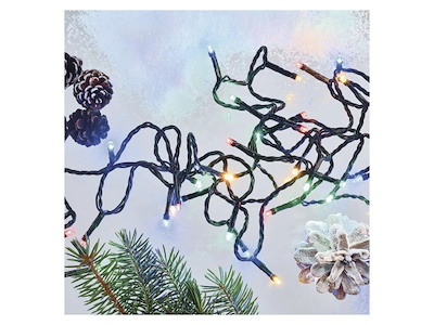 EMOS Lyskæde 80 LED 8M m/timer - Multicolor 