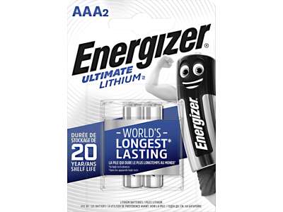 Energizer Lithium AAA Batterier | 2-Pak
