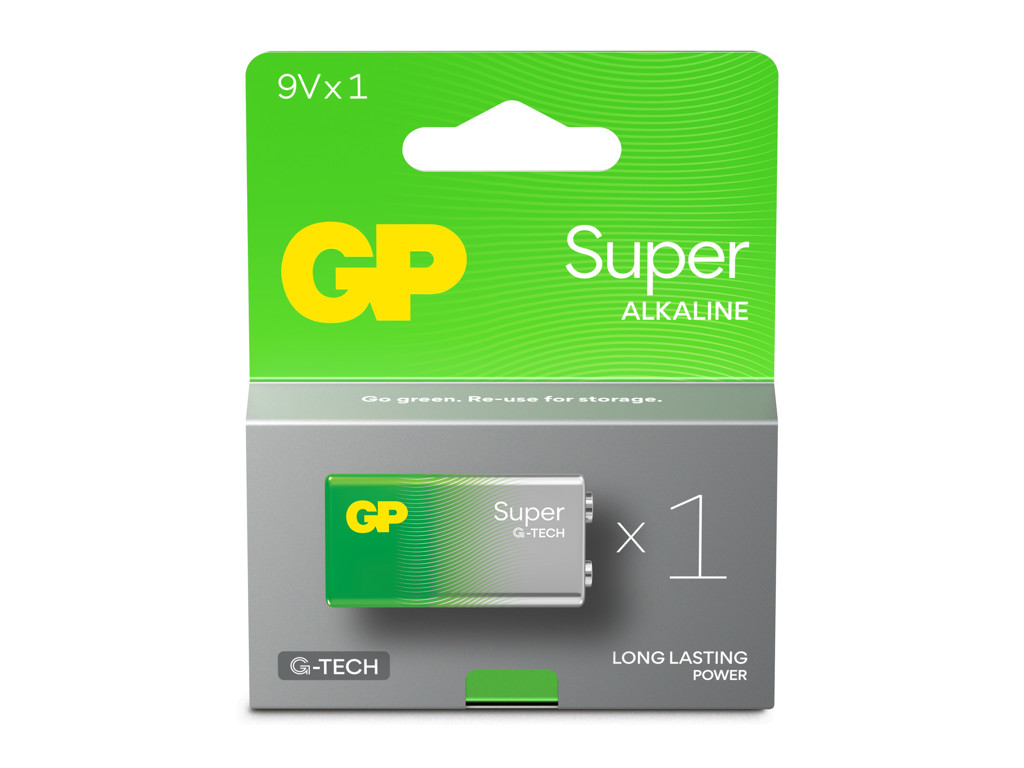 GP Super Alkaline 9V Batteri | 1-Pak