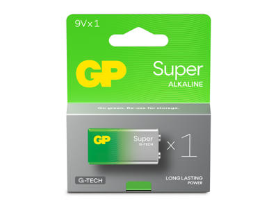 GP Super Alkaline 9V Batteri | 1-Pak