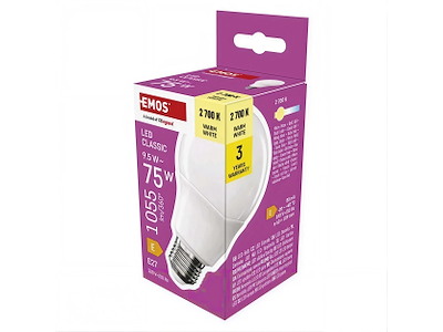 EMOS Classic A60 LED Pære E27 9,5W (75W) 2700K