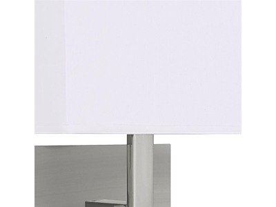 Searchlight Hotel Væglampe- Chrome & hvid lampeskærm