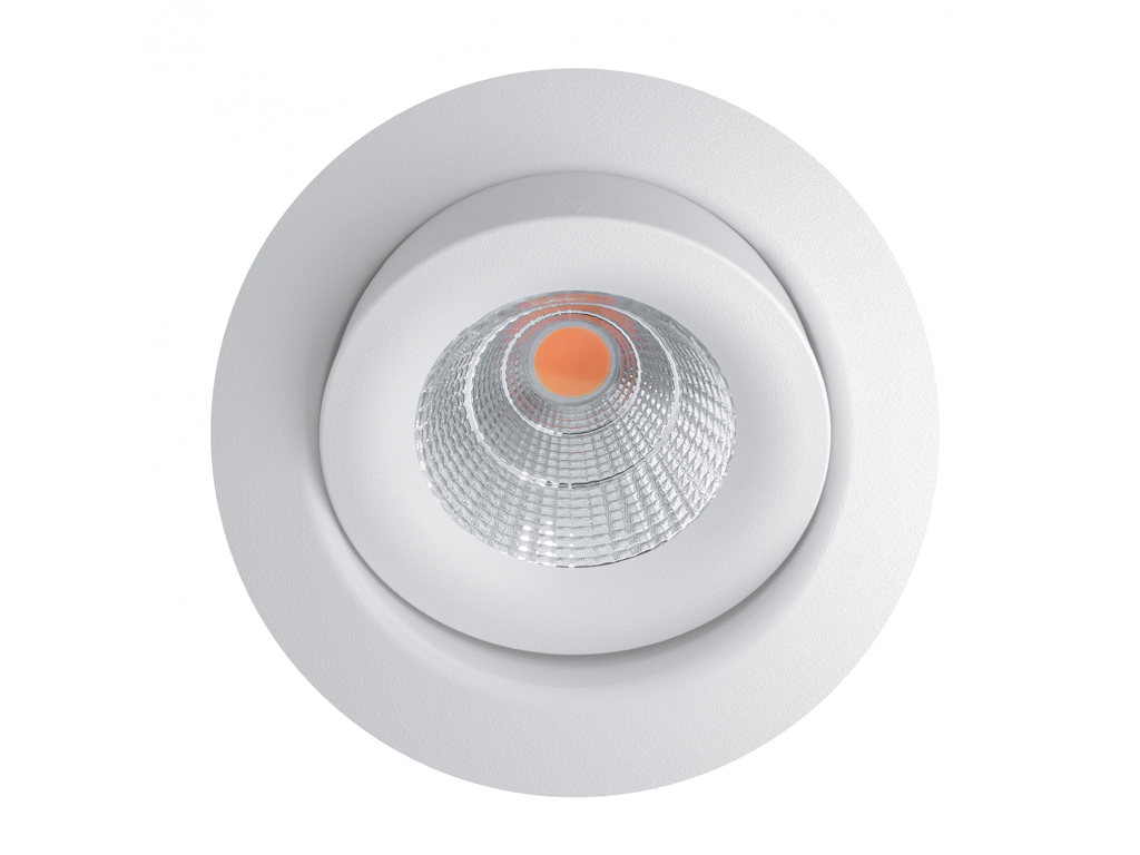 LED Indbygningsspot Hvid 2700K ø72