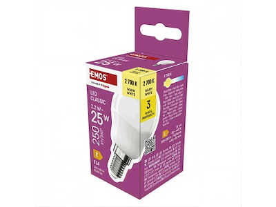 EMOS Classic Mini Globe LED Pære E14 2,2W (25W) 2700K