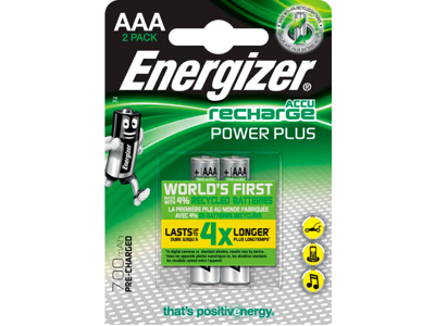 Energizer Recharge Power Plus AAA Batteri | 2-Pak