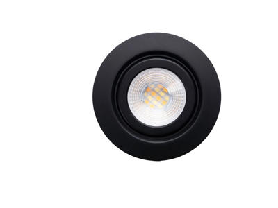 LED Indbygningspot Sort 4 CCT ø90 