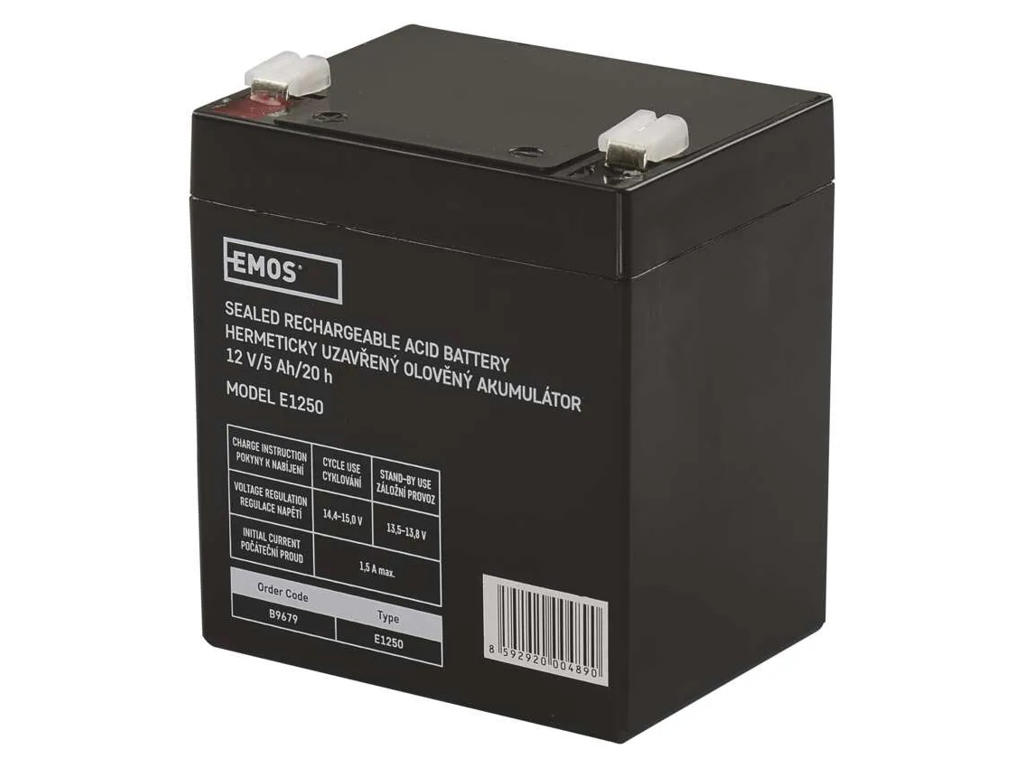 EMOS Blybatteri AGM | 12V | 5Ah