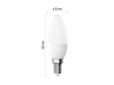 EMOS LED Kerte Pære 4,2W (40W) 2700K E14 | 3-PAK