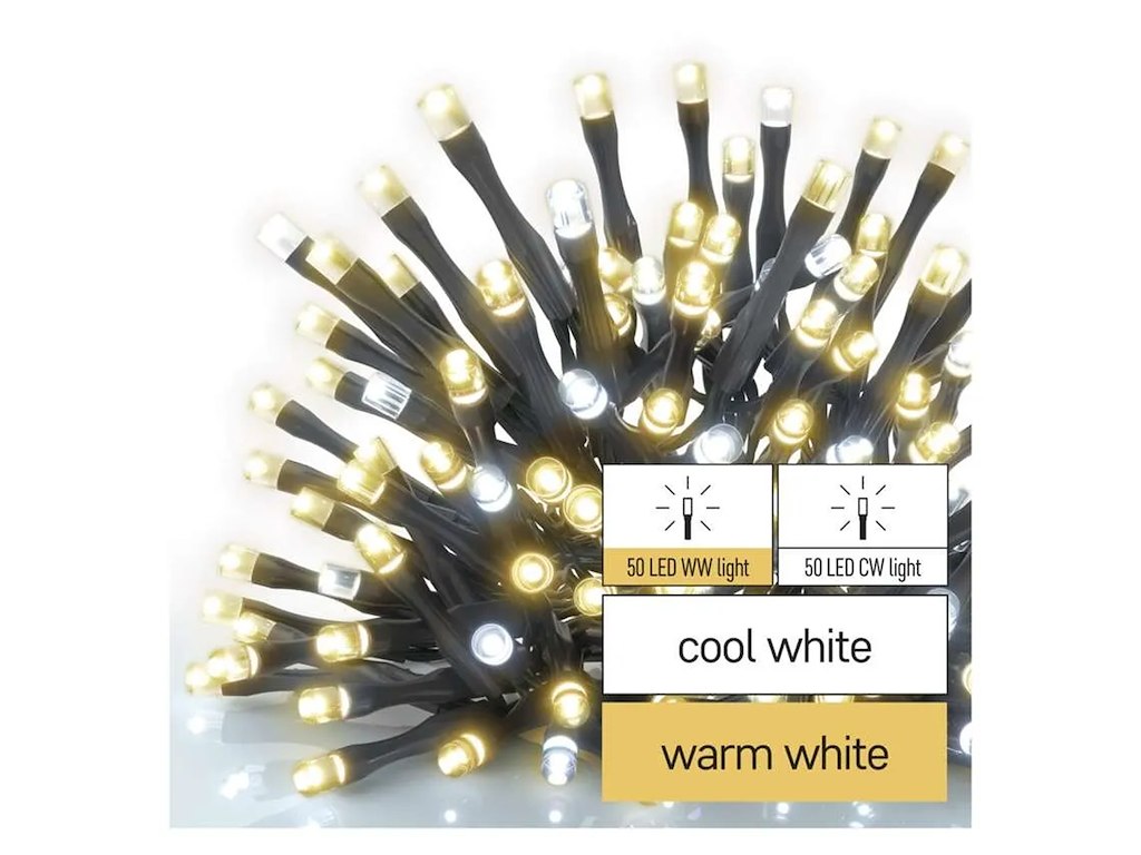 EMOS Connect System Standard (C) LED Lyskæde 10 m Varm/Kold Hvid