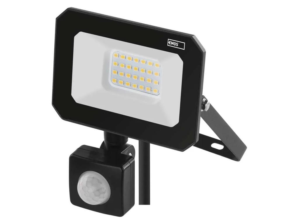 LED Projektør 20W 4000K IP44 m/Sensor