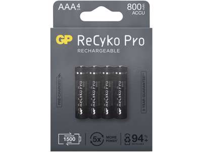 GP ReCyko PRO AAA Batteri | 4-pak