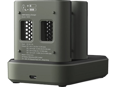 GP ReCyko 2x Speed-oplader incl 8 stk. AA 2600 mAh NiMH-batterier