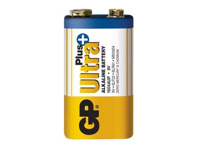 GP Ultra Plus Alkaline 9V Batteri | 1-Pak