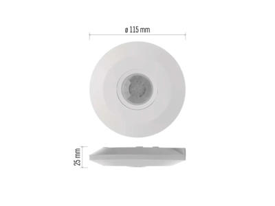 PIR-sensor 360 gr. Ø6m IP20