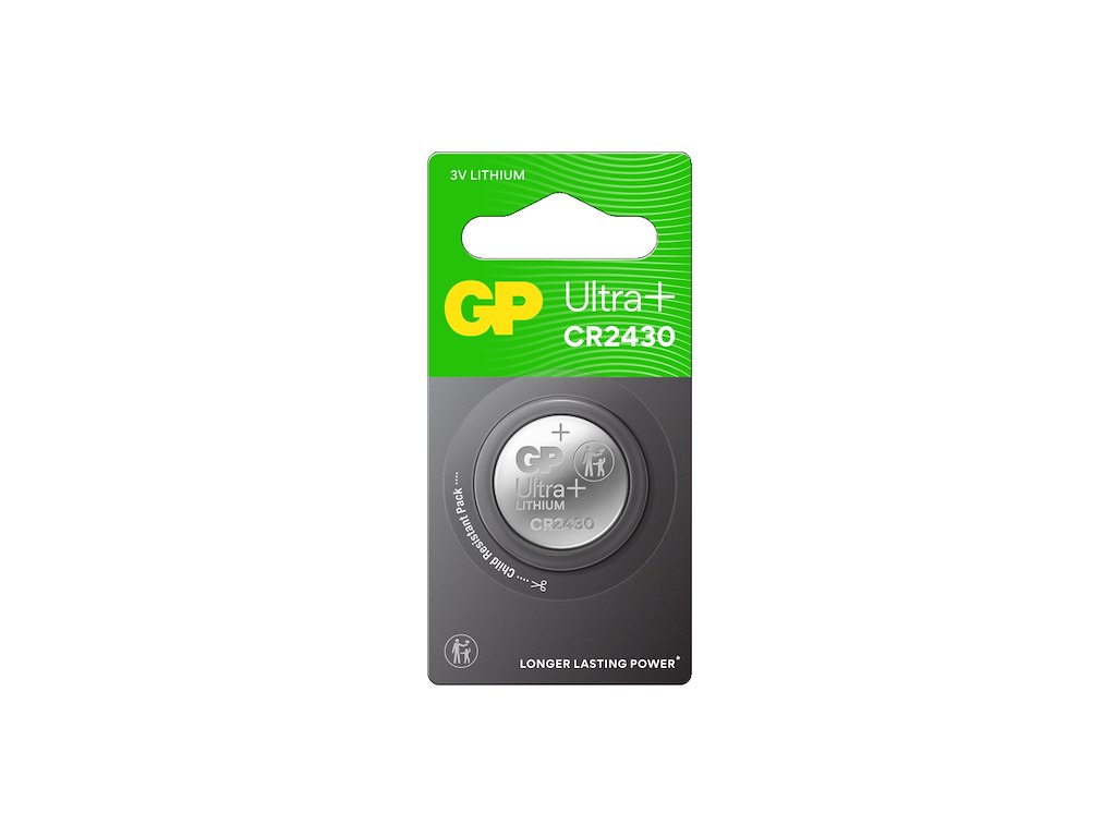 GP Ultra+ Lithium CR2430 Batteri | 1-Pak