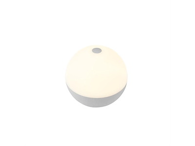 Dyberg Larsen Alba LED Bordlampe Ø 11 x H 11 cm Shiny Hvid