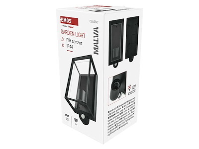 EMOS SALVIA Udendørs Væglampe E27 IP44 28,5cm