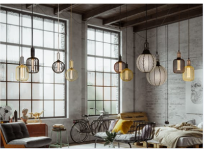 Searchlight LED Pære Drum Sort 3,5W 1800K
