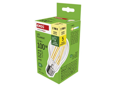EMOS LED Pære  7,2W (100W) 2700K E27