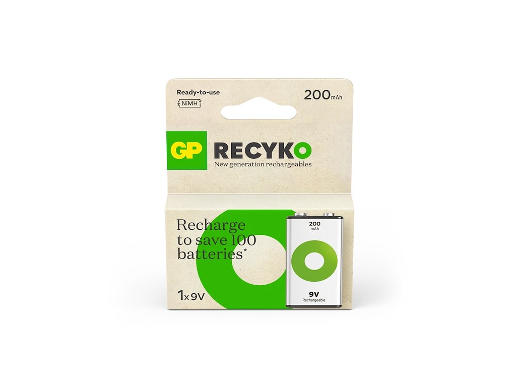 GP ReCyko 9V Batteri | 1-pak