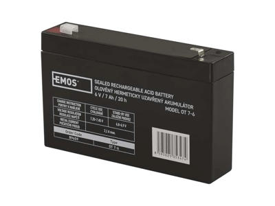 EMOS Blybatteri AGM | 6V | 7Ah