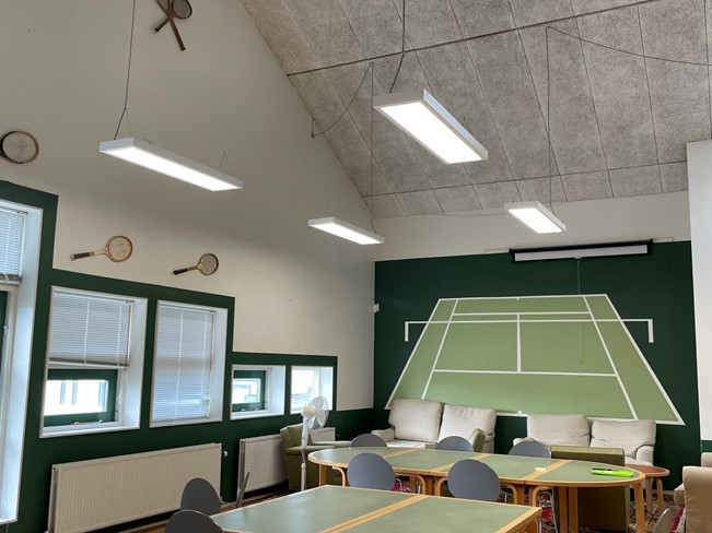 LED armatur i badminton klub