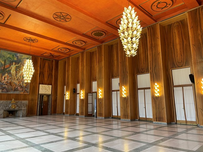 nyt LED lys på Frederiksberg rådhus